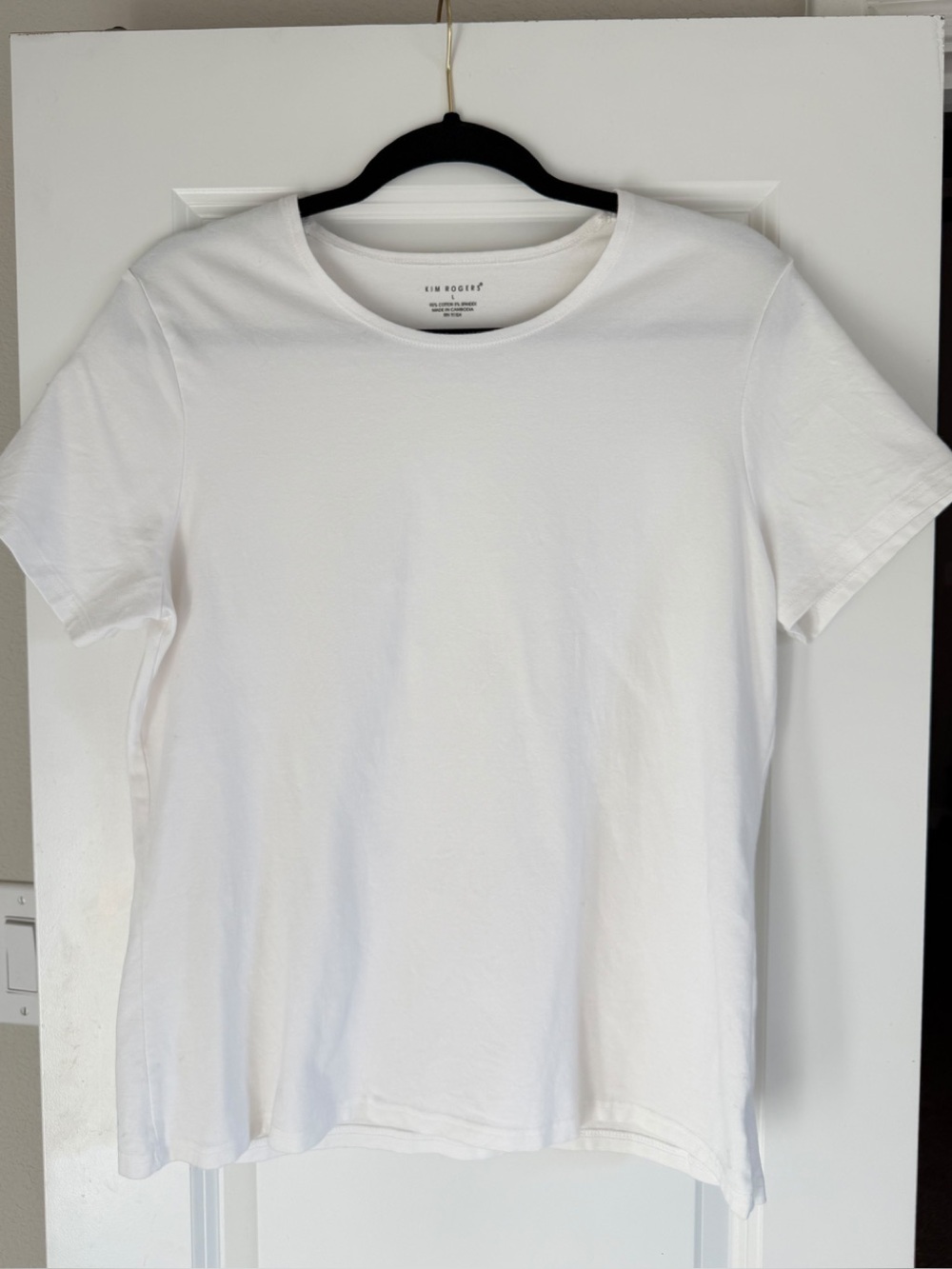 Kim Rogers White Short-Sleeve Crewneck Tee